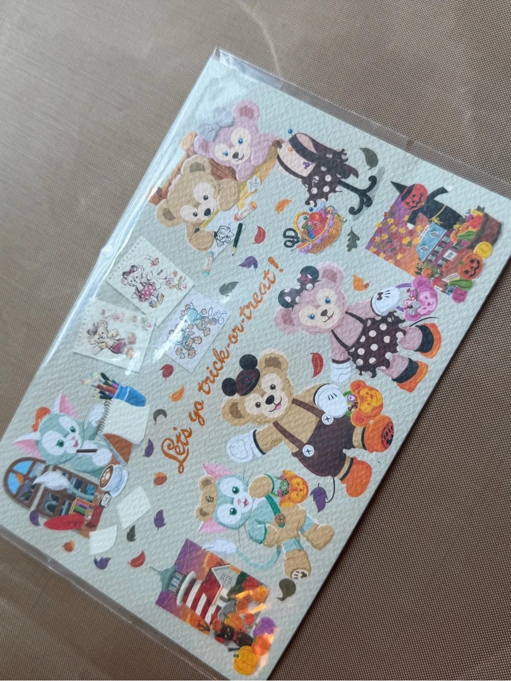 Tokyo DisneySea Duffy Halloween Postcard ShellieMay Gelatoni Trick or Treat